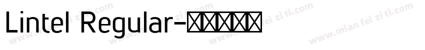 Lintel Regular字体转换